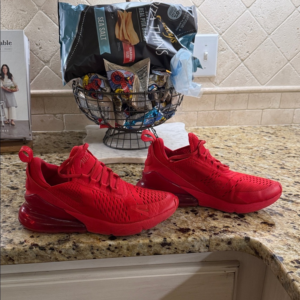 Nike Kids Air270 Breathable Red Sneaker - Picture 5 of 6